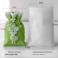 Weihnachtsgeschenktüte Kerzen-Ornament Silikon-Kuchenform DIY Weihnachtsdekoration Handgemachte Aromatherapie Unregelmäßige Form