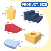 Canapé modulaire pour enfants, blocs de mousse souples, éponge haute densité, non toxique, respectueux de l'environnement, ensemble de jeu intérieur/extérieur pour tout-petits