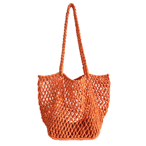 Nouveau Sac Fourre-tout 2025 en Maille Tricotée Creuse, Grande Capacité, Durable, Imperméable, pour Voyage et Plage, avec Bandoulière, en Paille Ouverte - Product Image 1
