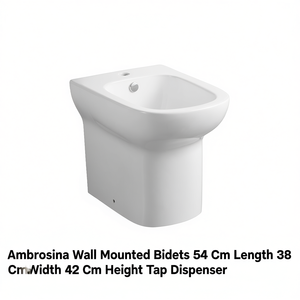 Bidé de Pared Ambrosia, 54 cm de Largo, 38 cm de Ancho, 42 cm de Alto, Dispensador con Grifo - Product Image 3