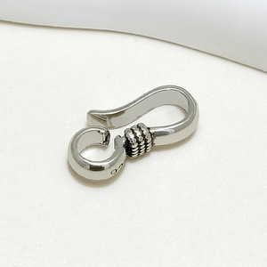 <b>S</b>-Shaped <b>Hook</b> Necklace Clasp Antique Silver Plated For Necklace Making DIY Jewelry Accessory - Product Image 4