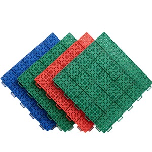 Plastic Interlocking Floor Mats Square Non Slip Moisture Proof For Kids Playroom And Sports Areas - Product Image 1