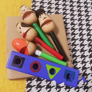 Wholesale Wooden Puppet Clapper Castanets <b>Music</b> Orff Percussion <b>Instrument</b> Early Education Cartoon Teaching AIDS for Kids - Product Image 3