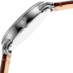 Reloj de Hombre de 42 mm con Caja Delgada y Correa de Cuero Genuino, Movimiento de Cuarzo con Pantalla Analógica de 3 Agujas - Product Image 5