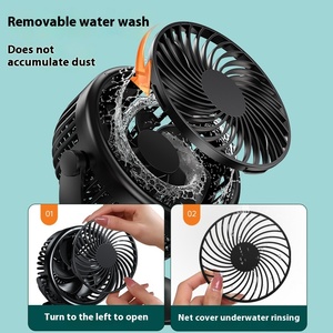 Mini ventilador silencioso USB recargable, diseño de Clip colgante para dormitorio de estudiantes, oficina, escritorio, viento fuerte, accesorios de iluminación para exteriores - Product Image 4