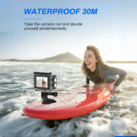 Caméra Sportive d'Action 4K Étanche 30M, Caméra Sous-Marine WiFi Grand Angle 170° avec Double Écran et Télécommande