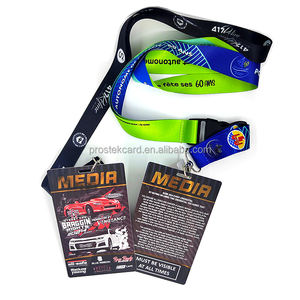 カスタマイズされたプリント高品質イベントバッジバックステージアクセスバッジVipパスバッジストラップ付き - Product Image 4