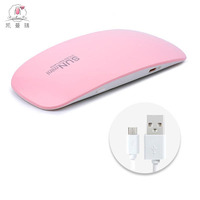 Ventes Directes Usine Mini Lampe à Ongles UV LED 6W Portable avec Câble USB pour Séchage UV