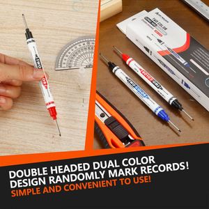 ปากกามาร์คเกอร์พลาสติกหัวแบนสองด้าน ขนาด 21 มม. 4 สี สำหรับเขียนไวท์บอร์ด เขียนรูลึก ติดทนนาน ใช้งานได้หลากหลาย - Product Image 3
