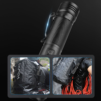 P50 pince à stylo affichage de puissance zoom télescopique étanche rechargeable usb led lampe torche tactique lampe de poche