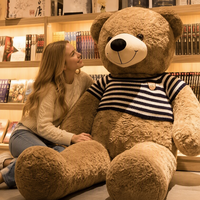 Ours en peluche extra-large, poupée en peluche, oreiller pour dormir et câliner, animal en peluche panda avec rembourrage en coton PP pour filles
