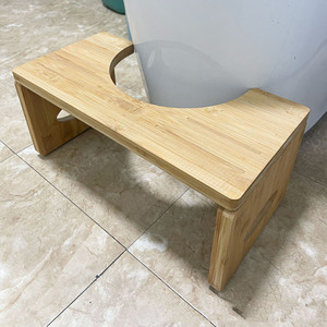 Wooden Toilet Footstool 40x20x18.5cm Solid Wood Minimalist Design <b>Bathroom</b> Step <b>Stool</b> - Product Image 2