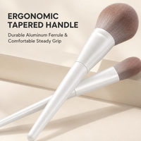 Set Kuas Makeup 10 Pcs Kuas Wajah dan Mata Bedak Kontur Perona Pipi Eyeshadow Concealer Eyeliner Perlengkapan Kosmetik