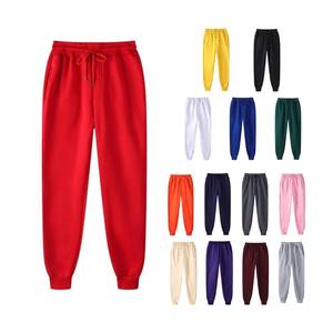 Pantalon de survêtement pour femme en mélange de coton doux, coupe droite, taille mi-haute, infroissable, respirant, écologique, avec taille élastique - Product Image 6