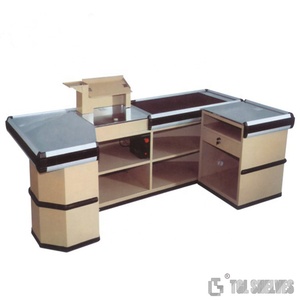 Comptoir de caisse, table de réception, caisse électrique, équipement durable, acier, comptoirs de caisse de supermarché, carton, acier inoxydable, CN;GUA - Product Image 4