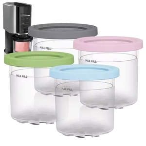 <span class=keywords><strong>Ninja</strong></span> Creami NC300s Series Tasses de pintes de crème glacée jetables de remplacement en PP avec couvercles d'étanchéité pour le stockage - Product Image 1