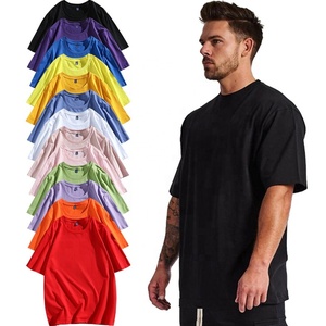 Camiseta de algodón con Logo personalizado para hombre y mujer, Camiseta lisa de alta calidad con estampado de talla grande - Product Image 2
