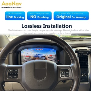จอ LCD ดิจิตอลขนาด 13.1 นิ้วสำหรับรถยนต์ Dodge Ram 1500 2500 3500 ปี 2009-2012 เครื่องเล่นหน้าปัดแสดงความเร็วเสมือนแบบดั้งเดิม - Product Image 5