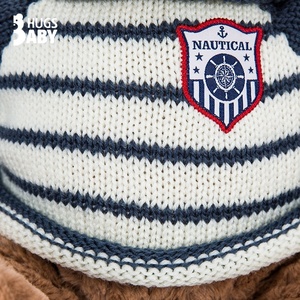 Peluche ours en polyester pour bébé, avec pull et badge amovibles, pour 0-24 mois - Product Image 4