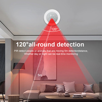 Tuya Zigbee 3.0 Sensor Gerak PIR Detektor Gerakan Manusia Kontrol Aplikasi Alarm Keamanan Bertenaga Baterai