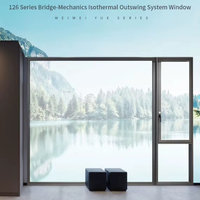 Ventana Corredera Moderna de Aluminio para Edificios de Gran Altura, Grosor de Pared de 2.0 mm, Sellado de 5 Capas, Montante Reforzado, Resistencia Superior al Viento