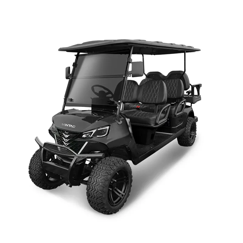 Lithium batterie Golf wagen 4 2 6-Sitzer Tourist Utility Patrol Buggy Cart Elektrischer Golf wagen