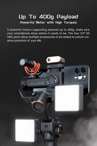<span class=keywords><strong>Stabilisateur</strong></span> de cardan <span class=keywords><strong>Hohem</strong></span> iSteady M6 pour Smartphone Gimbal de téléphone portable à 3 axes Écran OLED intégré avec inception Motion Timelapse - Product Image 2