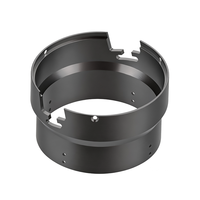 Usinage CNC 5 axes, accessoires d'éclairage en aluminium sablé sur mesure