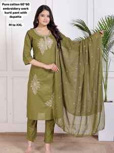 Costume de bureau indien pakistanais à la mode pour femmes ethnique Shalwar Kameez broderie à la main design festif fête porter des femmes - Product Image 2