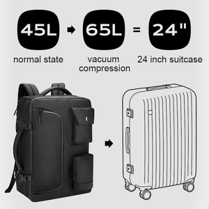 Sac à dos extensible à grande capacité pour hommes, multifonctionnel, haut de gamme, imperméable, sac à dos à compression sous vide - Product Image 5