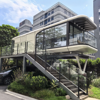 Capsule spatiale isolée à température contrôlée, certifiée CE, résidence mobile de qualité villa, bâtiment de bureau moderne de luxe