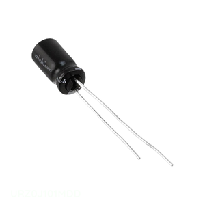 Condensateur traversant à électrolyte aluminium 100 µF 20 % 6,3 V RADIAL URZ0J101MDD - Product Image 1