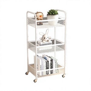 Luxury Gold Plastic Modern Stable Salon <b>Trolley</b> Cart with 4 Wheels <b>Portable</b> Commercial -Salon Furniture - Product Image 2
