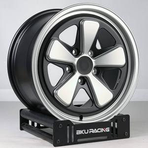 Rines Bku 5x130 Forjados para <span class=keywords><strong>Porsche</strong></span> 911 944 997 991 GT3 GT2 RS Carrera 968 <span class=keywords><strong>928</strong></span> 18 19 20 21 Pulgadas, Rines de Aleación Completamente Cepillados - Product Image 6