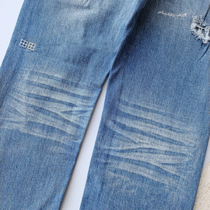 <span class=keywords><strong>Jeans</strong></span> Factory <span class=keywords><strong>Jeans</strong></span> da uomo 2024 ricamati Hip Hop sasso lavato <span class=keywords><strong>Jeans</strong></span> larghi dritti per uomo nuovo arrivo - Product Image 6