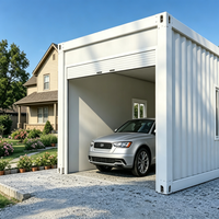Abri de stockage et garage préfabriqué en acier à montage rapide, portable, type conteneur
