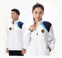 Setelan Olahraga Vintage Unisex dengan Tali Serut, Logo Depan Custom, Bernapas, Tahan Angin, Menyerap Keringat, untuk Jogging Musim Gugur