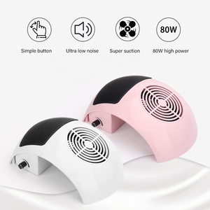 Nail Dust Collector Strong 80W Manicure Salon Fan Vacuum Cleaner Nail Supply Nails Art Polishing Suction Vacuum with Hand Pillow - Product Image 3