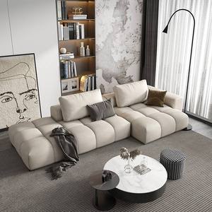 Sofá Modular Estilo Nórdico con Forma de Burbuja, 3 2 1 Plazas, Relleno de Esponja, para Apartamento/Hotel, Material de Tela - Product Image 1
