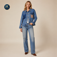 Grosir Jaket Denim Wanita Bekas - Harga Murah Volume Besar - Best Seller Live Streaming Pasar Malam 45kg