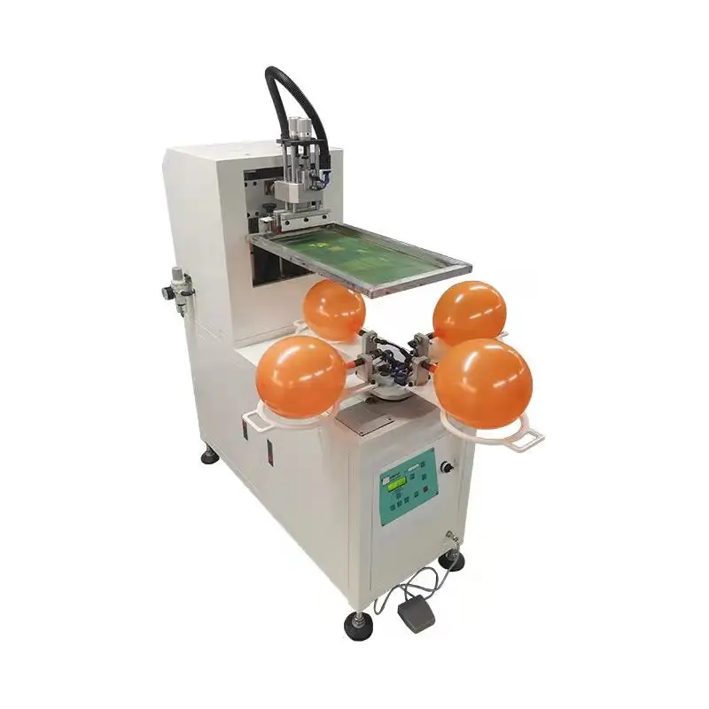 TX-QQ150 ארבע תחנות רוטרי Serigraphie מכונות להדפיס על Ballons מסך מדפסת חם מוצר 2019 צבעים 150*150mm ZHE