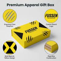 Boîte cadeau rigide magnétique sur mesure FUSSEN Premium pour sweat-shirt, vêtements streetwear, emballage de sweat-shirt