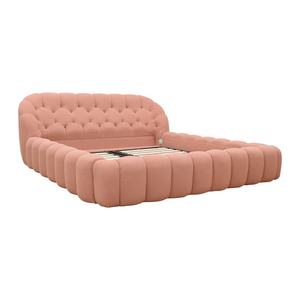 Estructura de Cama King Size Bubble de Lujo, Muebles de Dormitorio de Hotel, Tela Italiana - Product Image 6