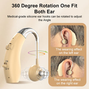 Aides auditives BTE analogiques rechargeables, amplificateur sonore double oreille OTC, réduction du bruit, garantie 12 mois pour les seniors - Fabricant - Product Image 6