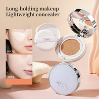 TWG Private Label Bight Cushion Foundation CC Crème Mat Correcteur Contrôle de l'huile Éclaircissant Maquillage longue tenue BB Crème