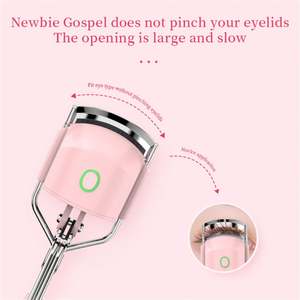 High Quality Portable Electric Eyelash <b>Curler</b> Long-Lasting Metal Beauty Tool with Silicon Material for Eye Makeup - Product Image 3