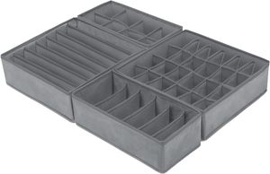 Vente en gros 4 pièces organisateurs <span class=keywords><strong>de</strong></span> tiroirs <span class=keywords><strong>de</strong></span> sous-vêtements diviseur chaussettes <span class=keywords><strong>organisateur</strong></span> <span class=keywords><strong>de</strong></span> <span class=keywords><strong>soutien</strong></span>-<span class=keywords><strong>gorge</strong></span> et boîte <span class=keywords><strong>de</strong></span> rangement pour lingerie tiroir <span class=keywords><strong>organisateur</strong></span> <span class=keywords><strong>de</strong></span> sous-vêtements - Product Image 3