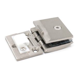 आधुनिक अर्धवृत्ताकार जस्ता मिश्र धातु निश्चित क्लिप प्रदर्शन कैबिनेट स्टेनलेस स्टील ग्लास हिंज एक्रिलिक लकड़ी बोर्ड लिविंग रूम के लिए - Product Image 5