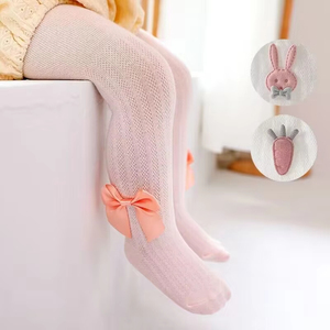Tất cotton mềm cao cấp cho bé gái, thoáng khí, kiểu lưới, nơ, tất trẻ em, quần tất công chúa, quần legging trẻ em, quần lót trẻ em - Product Image 2
