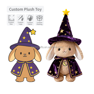 Tùy Chỉnh Đồ Chơi Sang Trọng Halloween Phù Thủy Bunny OEM Ma Thuật Thỏ Sang Trọng Kỳ Nghỉ Mềm Đồ Chơi Nhà Máy Nhà Sản Xuất - Product Image 2